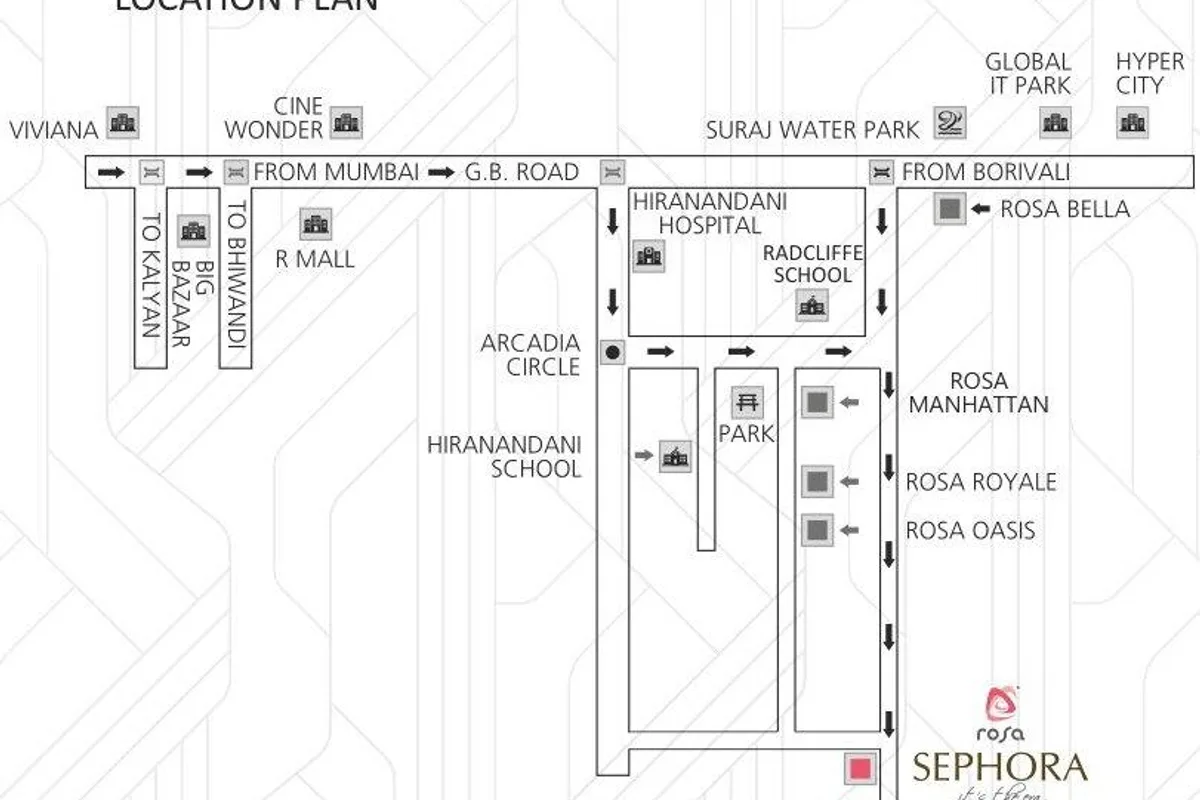 Rosa Sephora Hiranandani Estate, Thane West